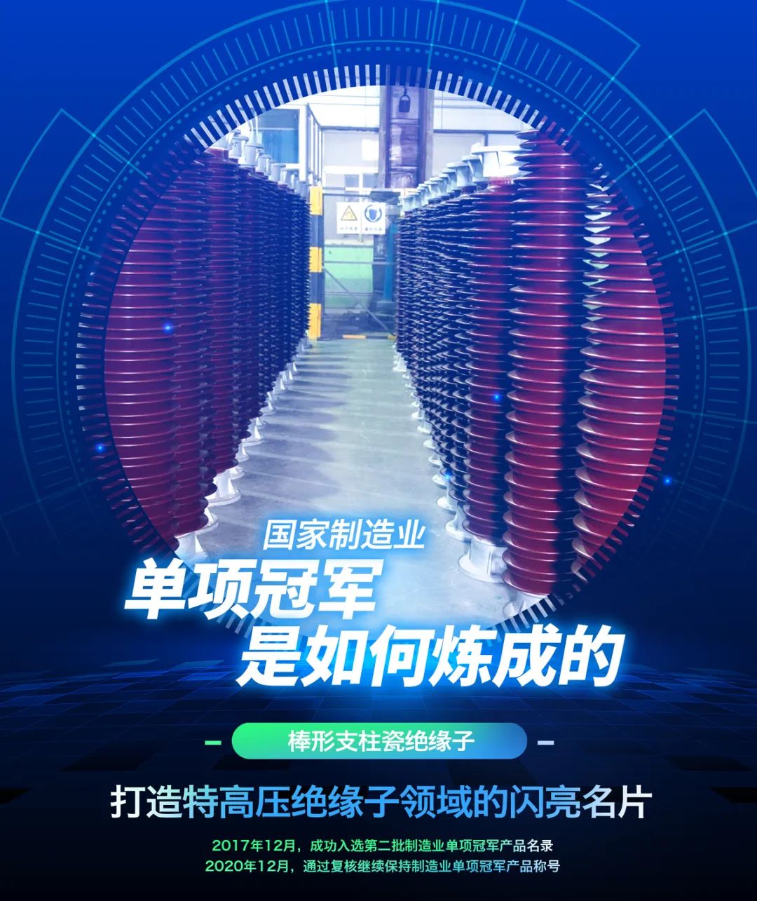 		制造业单项冠军“炼成记” | 中材电瓷：特高压棒形支柱瓷绝缘子，，，，，，打造耀眼的“电瓷手刺”_市场绩效_优德88集团有限公司	