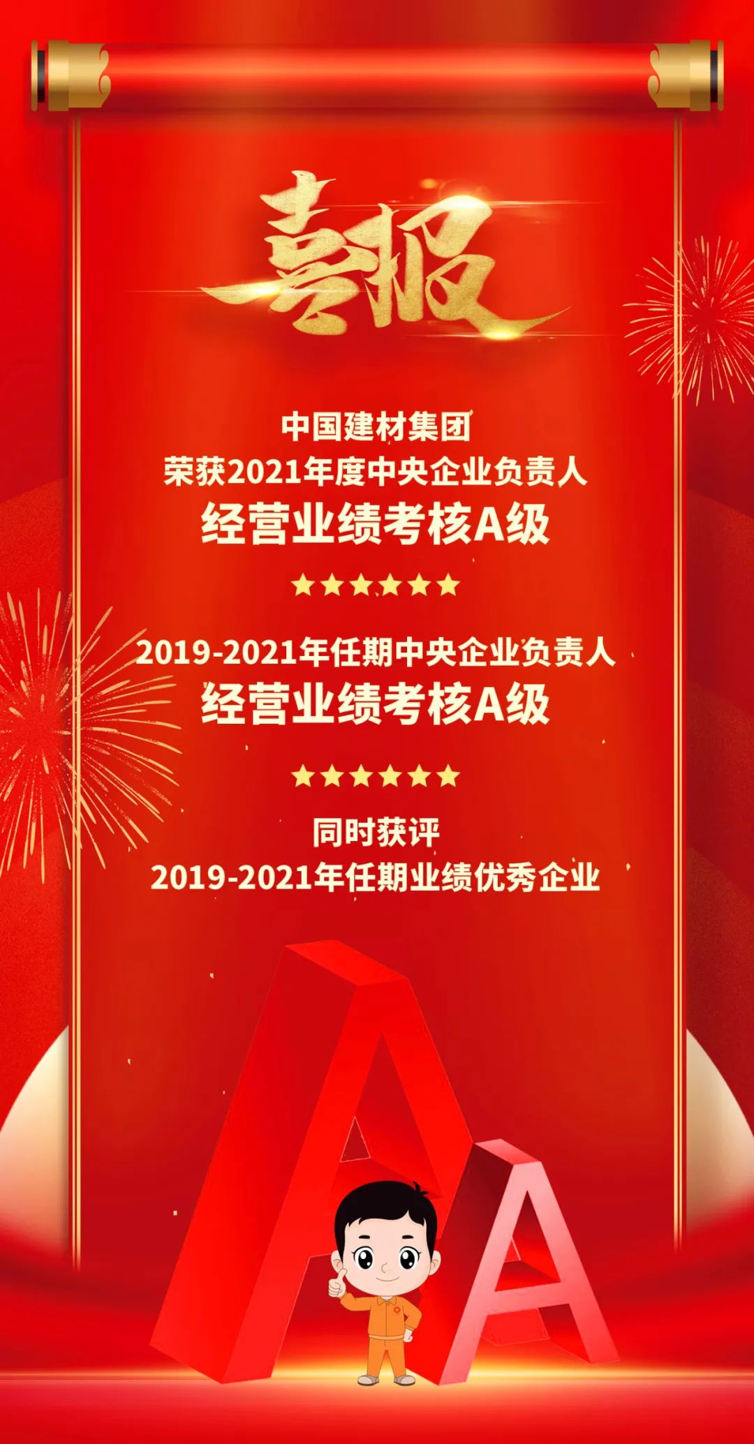 		喜报！优德88获评2021年度和2019-2021年任期中央企业认真人谋划业绩审核A级_市场绩效_优德88集团有限公司	