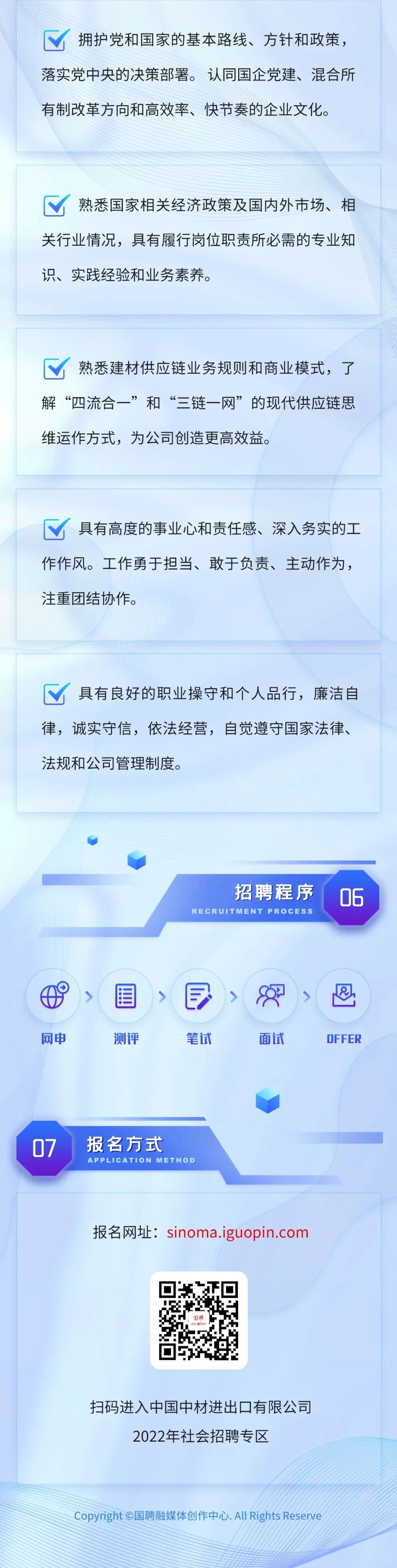 		微招聘 | 中国中材收支口有限公司招聘通告_人才招聘_优德88集团有限公司	